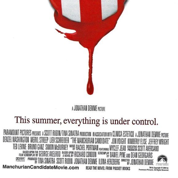 The Manchurian Candidate Movie AD Denzel Washington Meryl Streep 2000s Print Ad - Picture 2 of 2